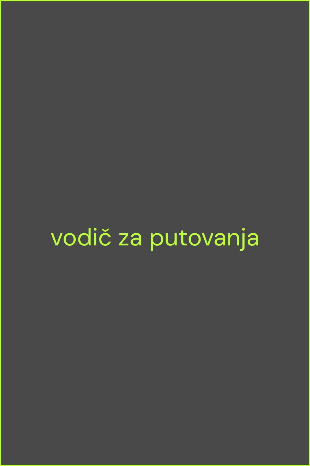 Priručnik za sigurna putovanja